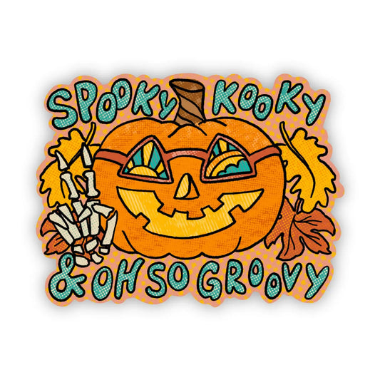 Spooky, Kooky, Oh So Groovy Sticker