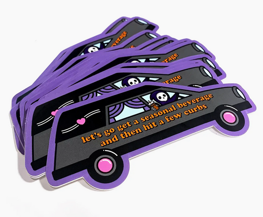 Seasonal Beverage Reaper Sticker