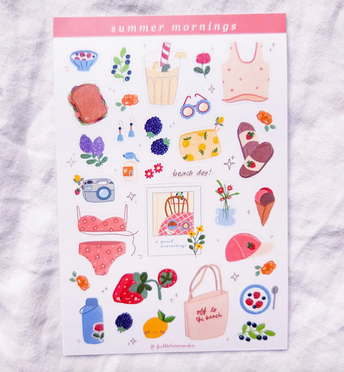 Summer Mornings Sticker Sheet