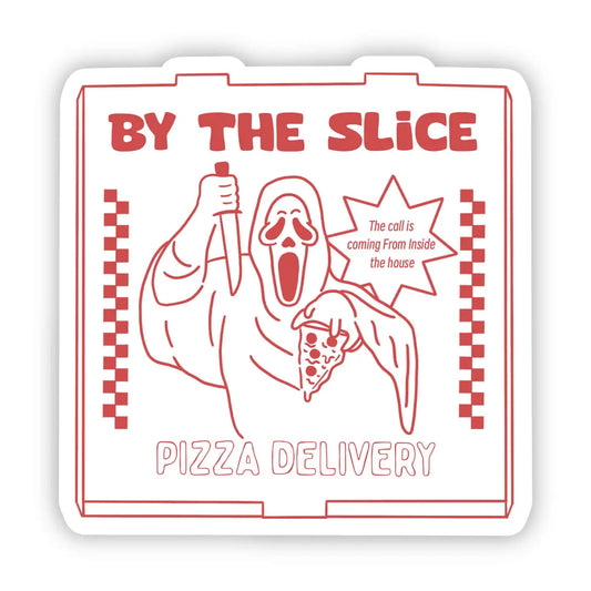 By The Slice Pizza Halloween Sticker