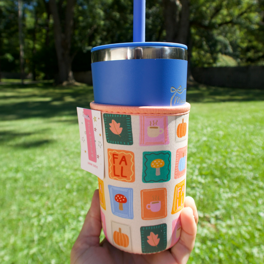 Fall Patches Drink Sleeve