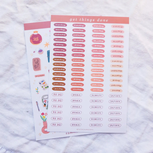 Get Things Done Sticker Sheet