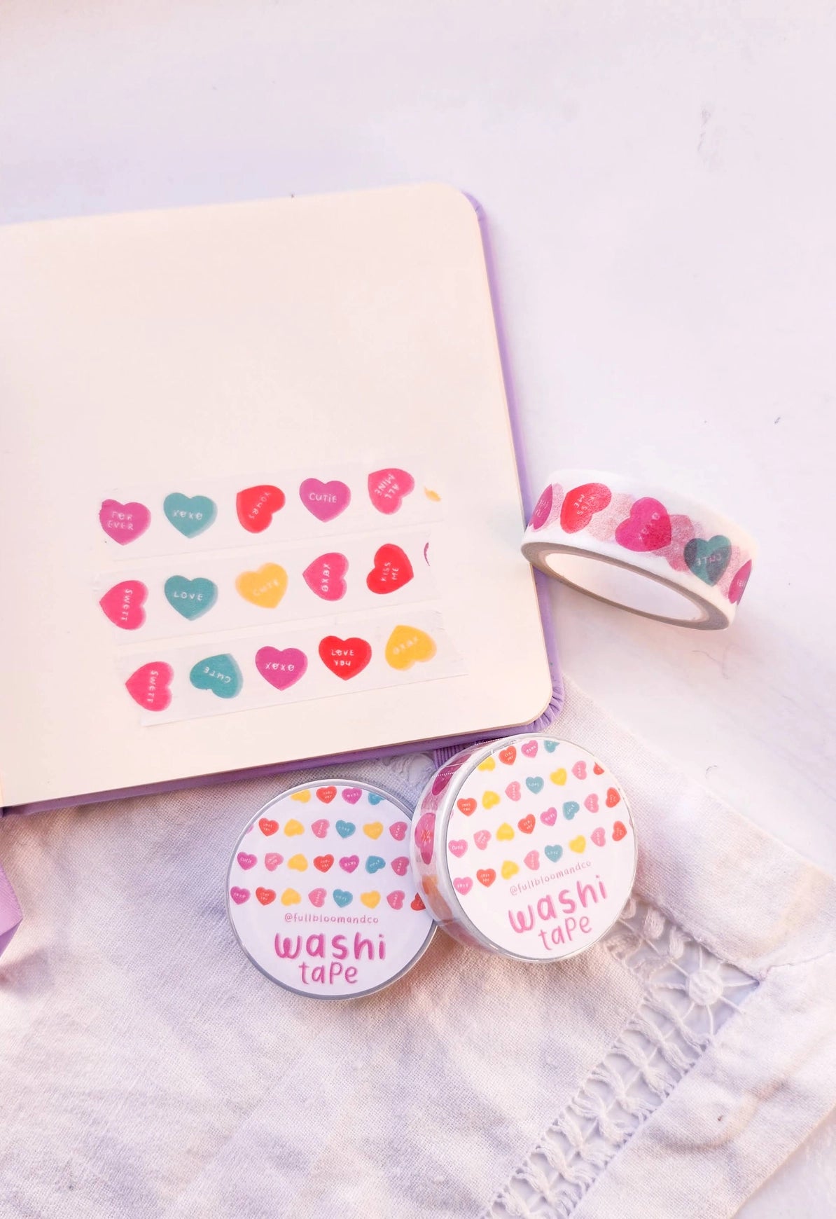 Candy Hearts Washi Tape