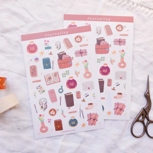 Journaling Supplies Sticker Sheet