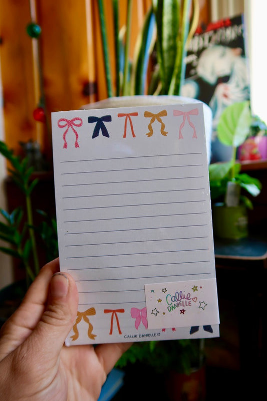 Coquette Bow Notepad