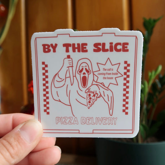By The Slice Pizza Halloween Sticker