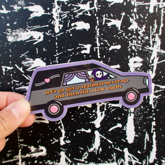 Seasonal Beverage Reaper Sticker