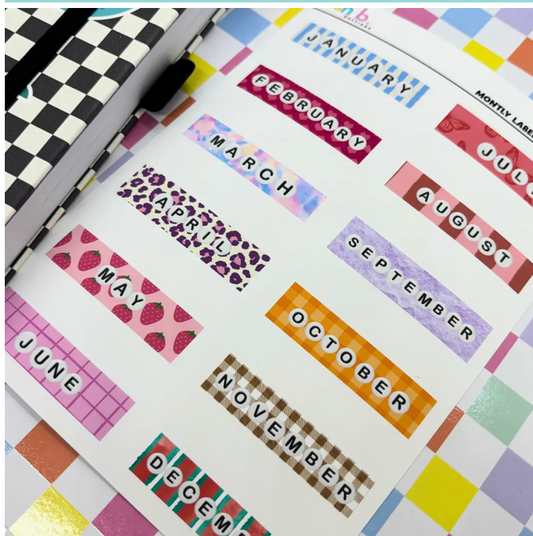 Hello Monthly Sticker Sheet